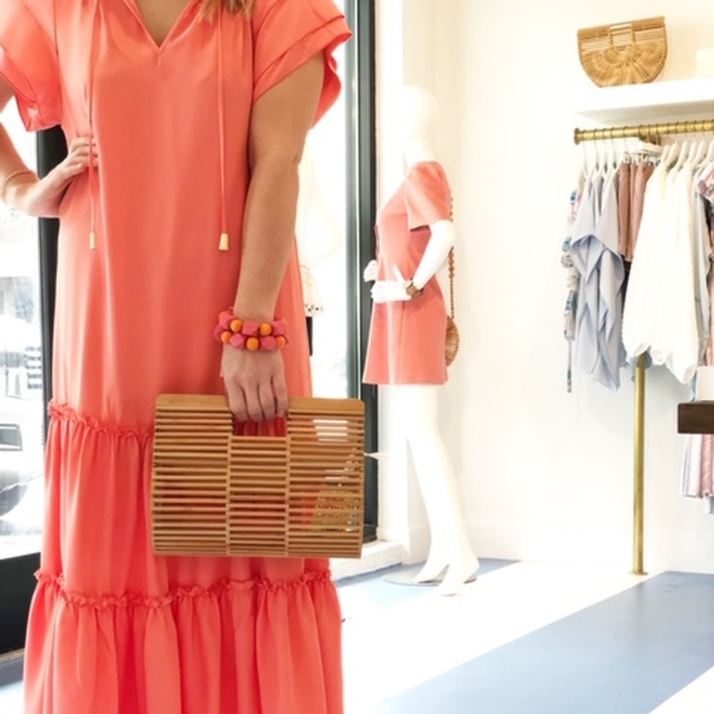 Marie Oliver Reid Dress, Salmon color
